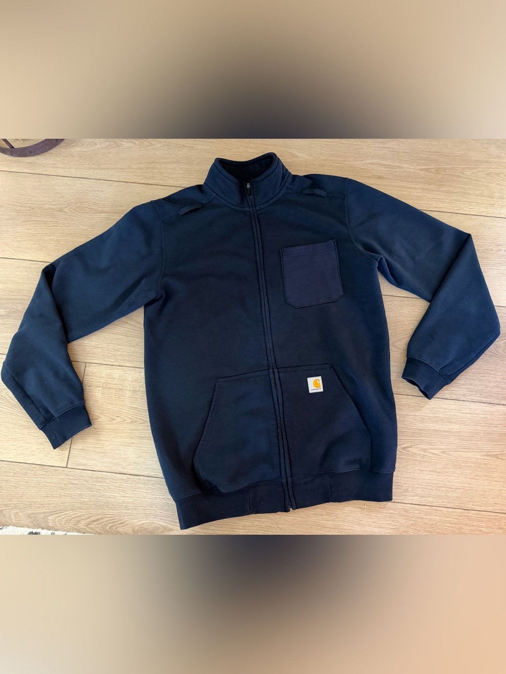 Carhartt x United Navy Full-Zip Sweatshirt Jacket Men’s M Long Navy Workwear